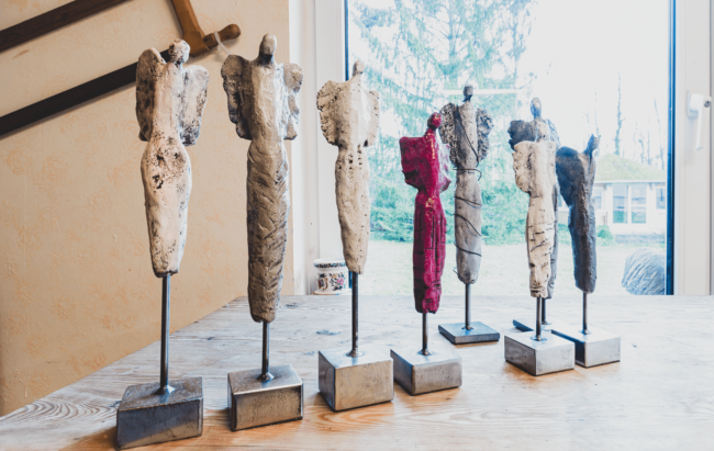 Tonskulpturen Sammlung - Übersicht einiger Skulpturen